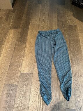 Men's Blue Geometric Jogger Pants